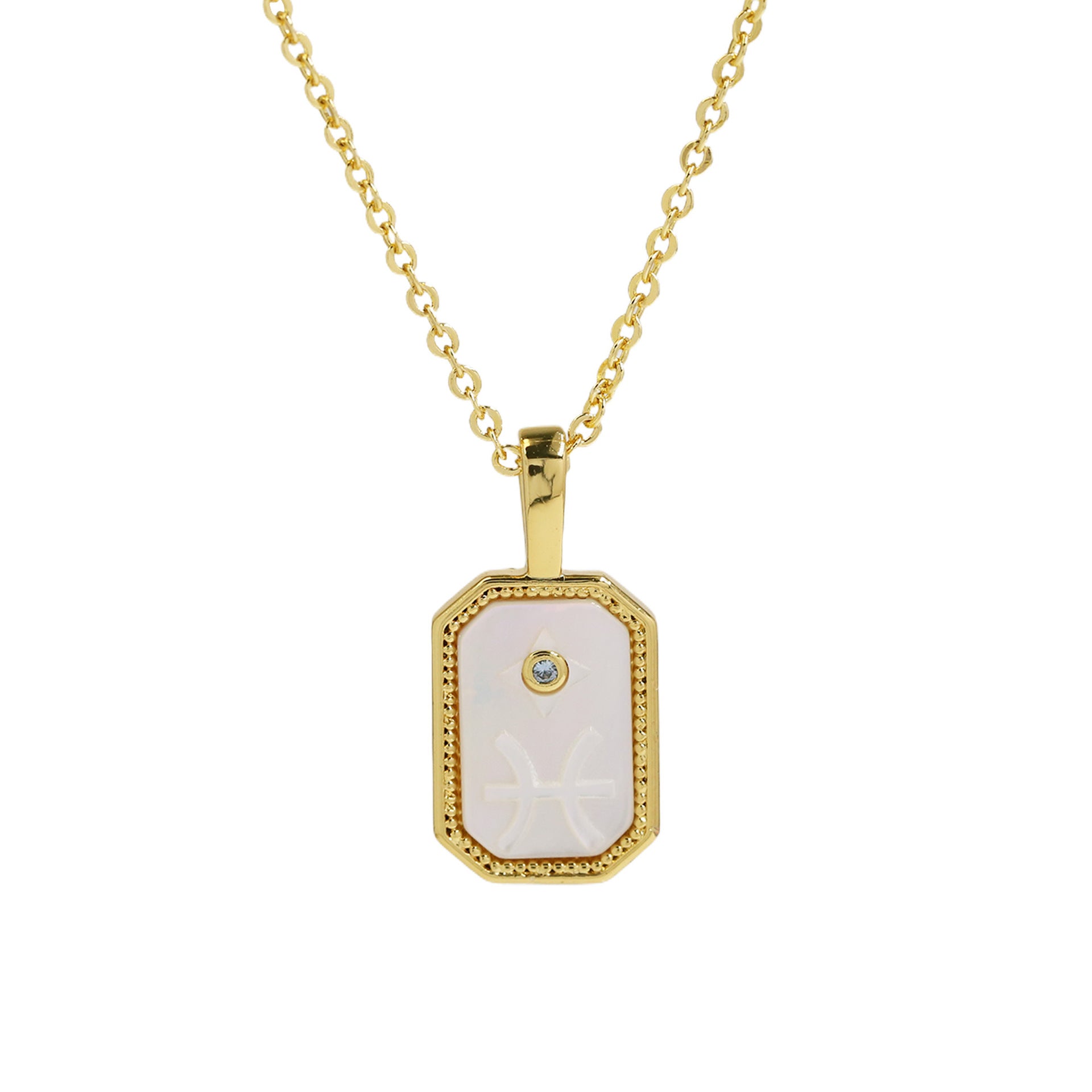 Wholesale Shell relief convex feel twelve constellation necklace