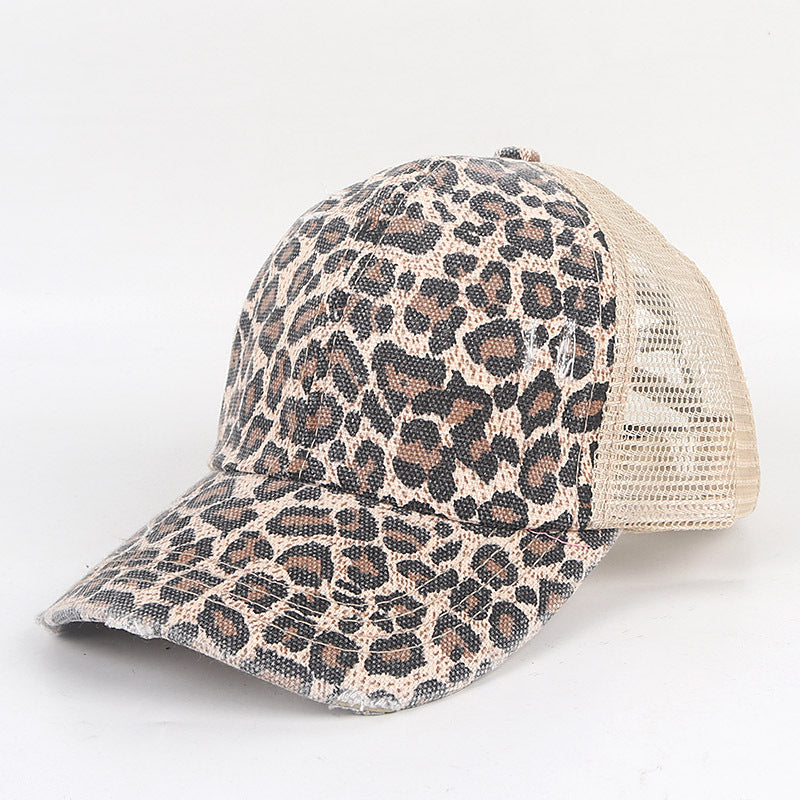 Wholesale Washed Cross Ponytail Baseball Cap Hat ACC-HT-ZhongChang001