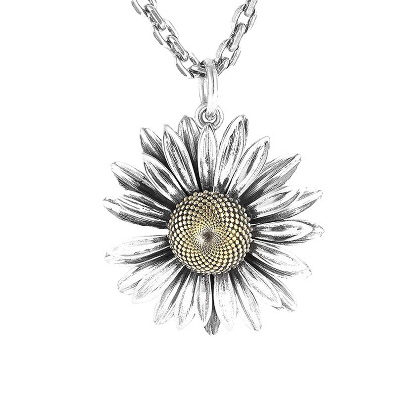 Wholesale Summer Daisy Flower Pendant Necklace