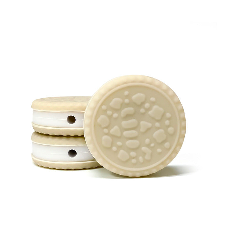 Wholesale 10pcs Sandwich Biscuits Macarons Silicone Fun Food and Play Ornaments DIY Focus Beads Focal Beads ACC-BDS-WDX206