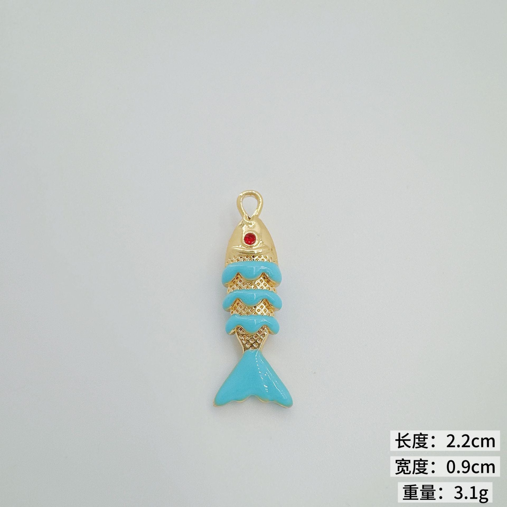 Wholesale Colorful Koi Carp Copper Gold Plated Necklace Fashion Jewelry Accessory Boutique Resale