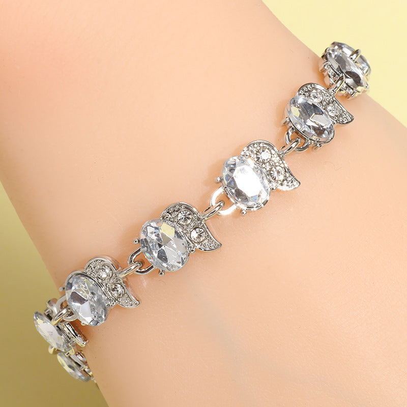 Wholesale Meniscus Colored Zircon Bracelet ACC-BT-Puhai001