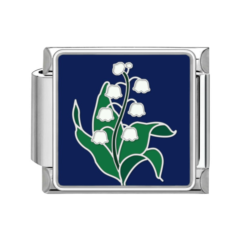 Wholesale Italian Charm Bracelet 9mm DIY Splicing Removable Flowers Stainless Steel Composable Bracelet