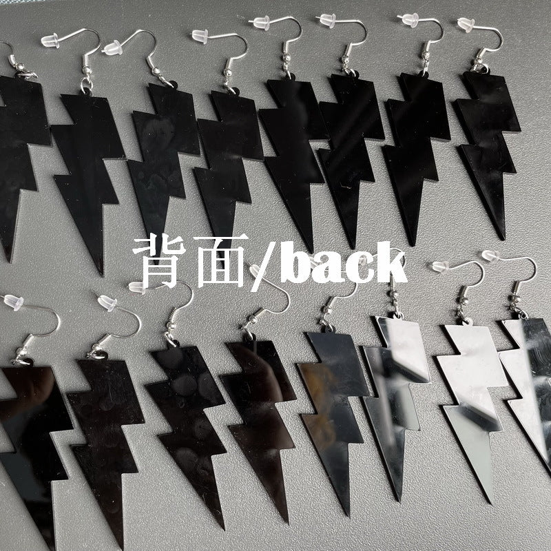 Wholesale Cow headf leopard print starry sky ink acrylic earrings