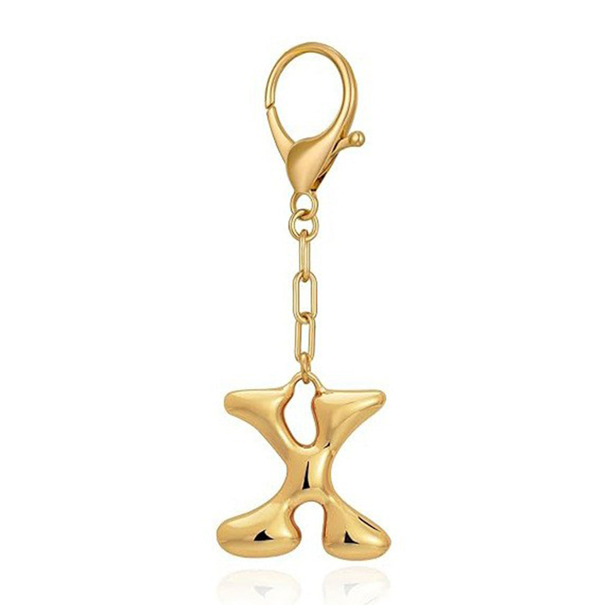 Wholesale 26 Bubble Letter Metal English Letter Keychain