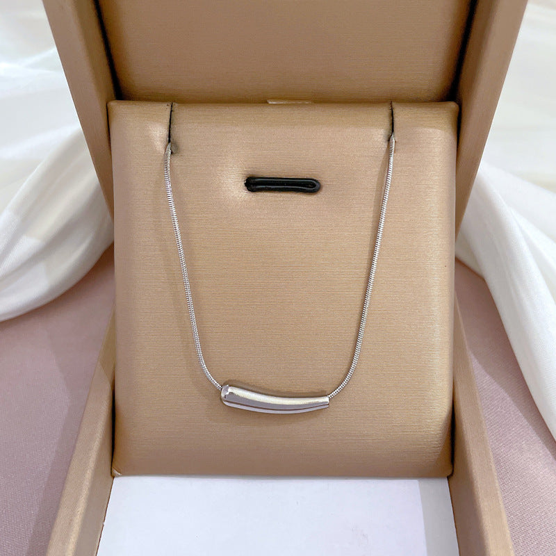 Wholesale Titanium Steel Necklace Clavicle Chain Choker Necklace ACC-NE-LiGe002