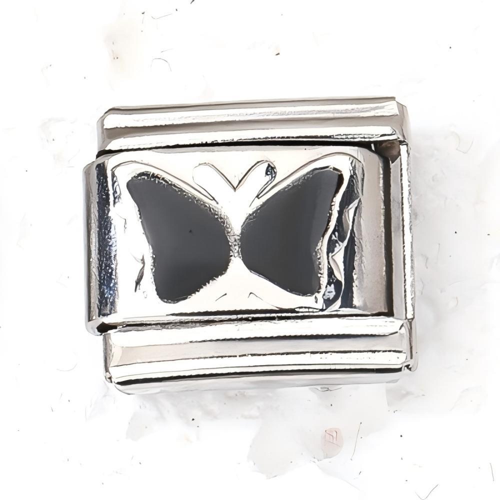 Wholesale 10pcs Italian Charm Bracelet 9mm DIY Splicing Butterfly Heart Stainless Steel Composable Bracelet