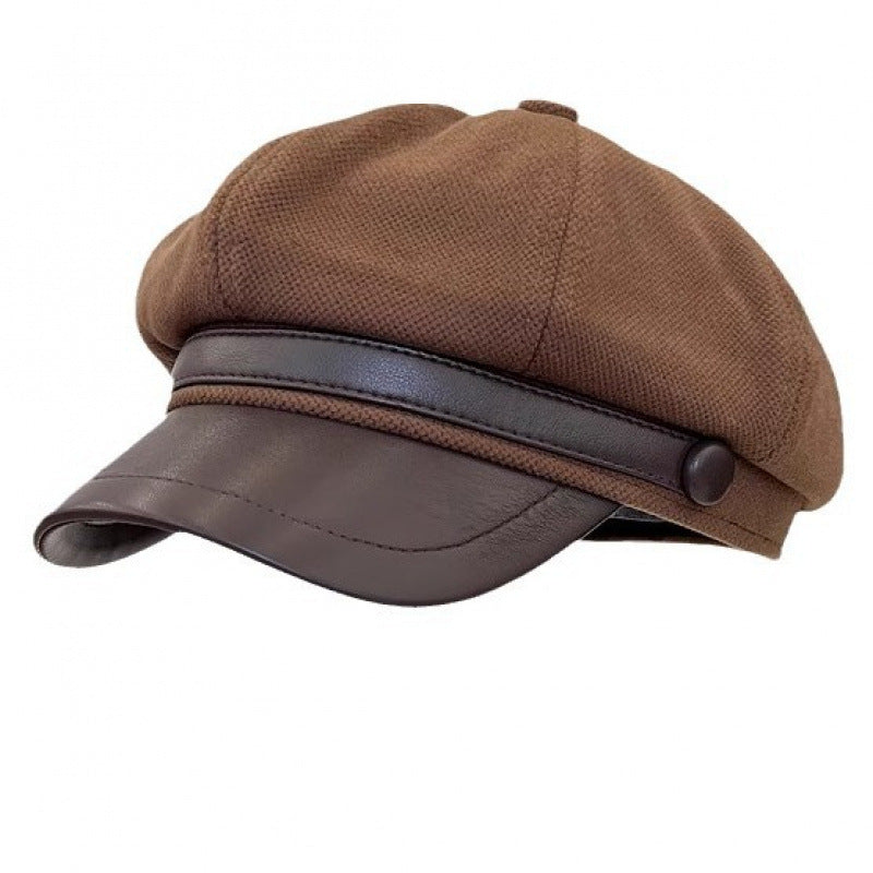 Wholesale wool octagonal hat beret