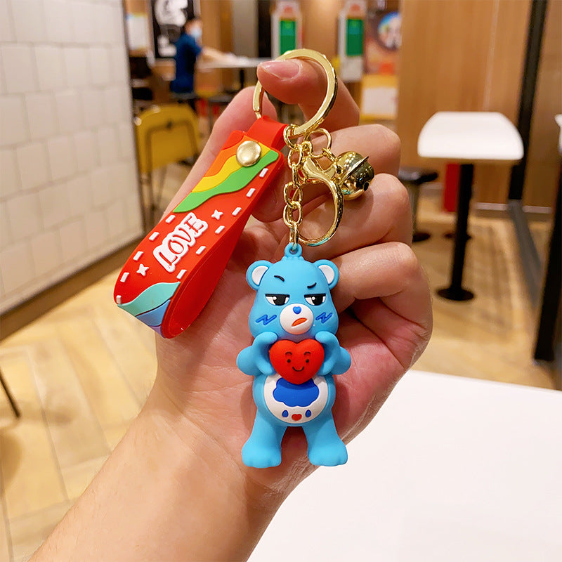 Wholesale Cartoon PVC Soft Love Bear Keychain Cute Keychain ACC-KC-ErLu014