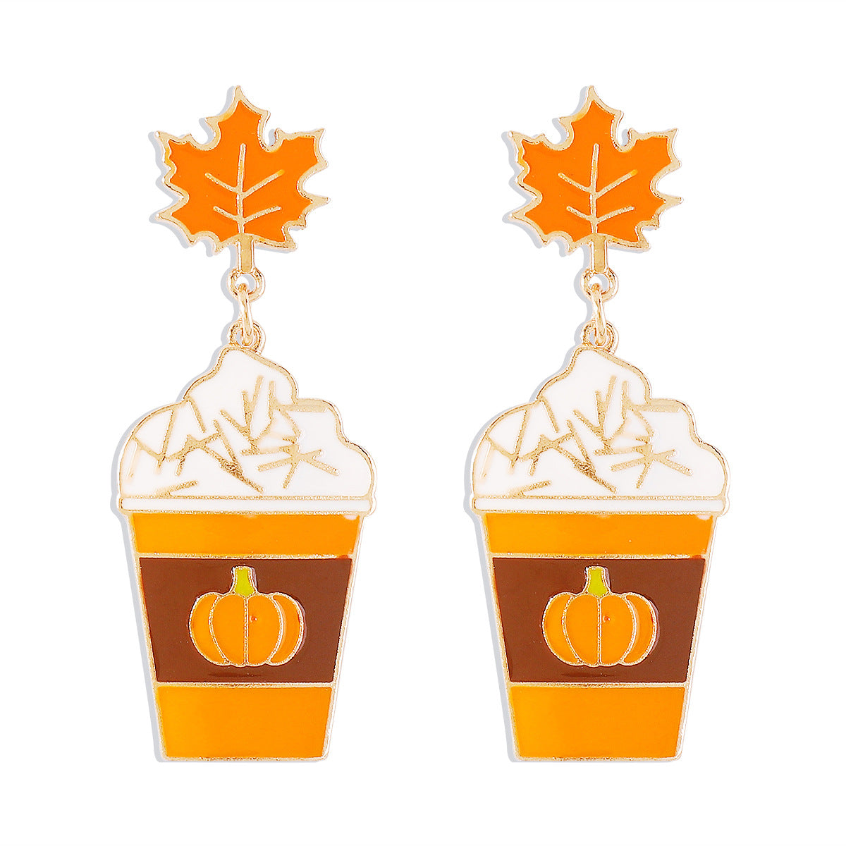 Wholesale  personalized funny cartoon earrings Halloween  letter skull earrings