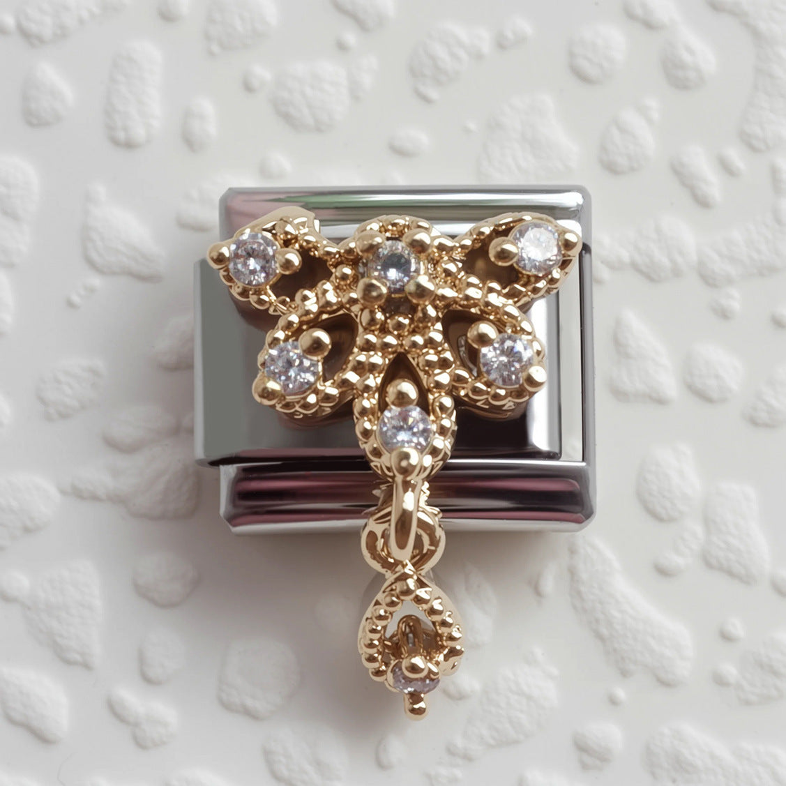 Wholesale 5pcs Italian Charm Bracelet 9mm DIY Splicing Creative Pattern Stainless Steel Composable Bracelet