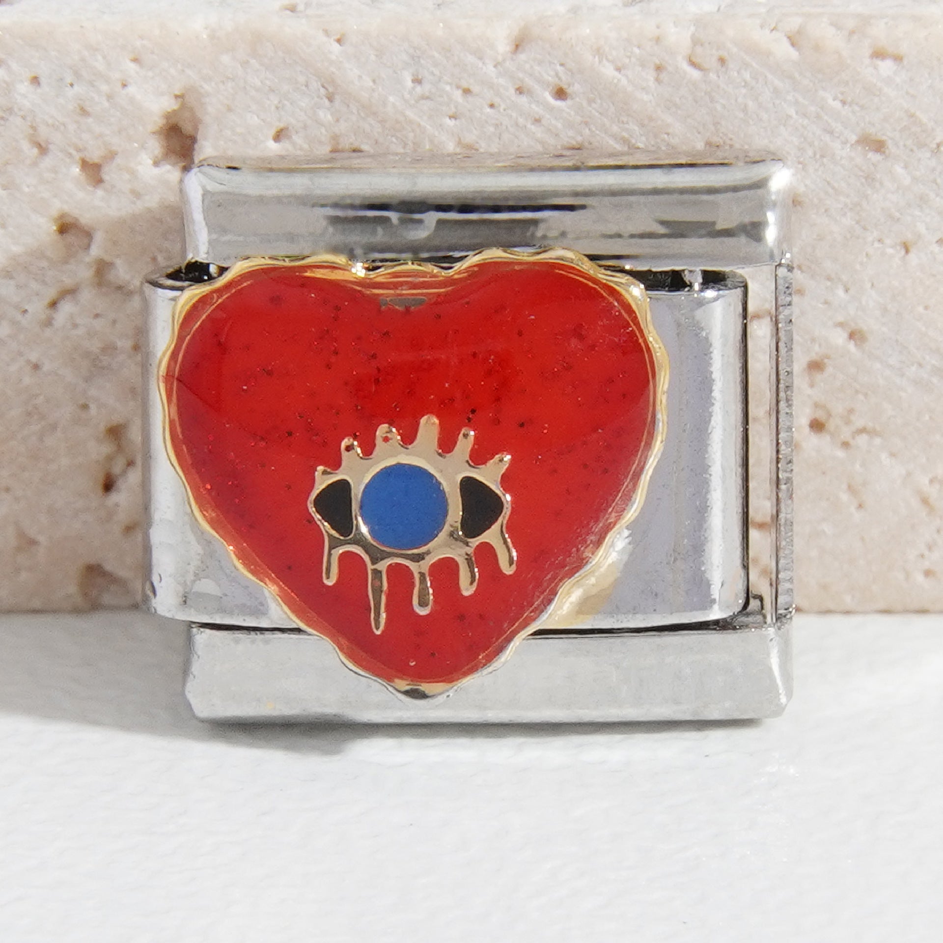 Wholesale Italian Charm Bracelet 9mm DIY Splicing Devil Eye Stainless Steel Composable Bracelet