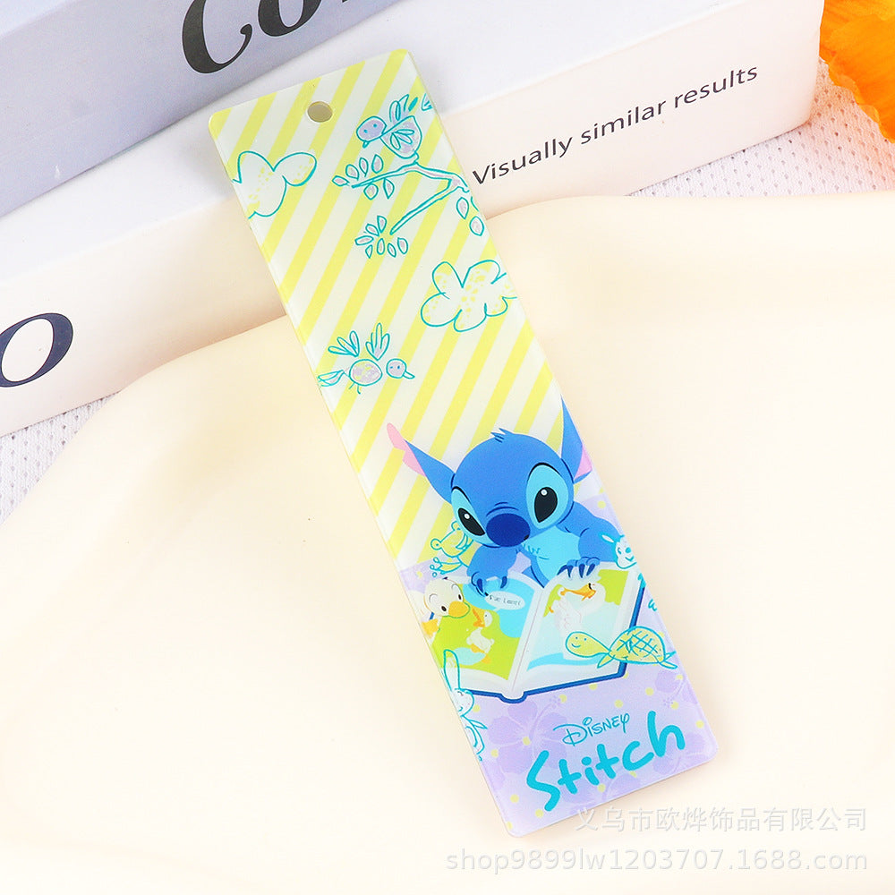 Wholesale 10pcs Cartoon Acrylic Double-sided Bookmark