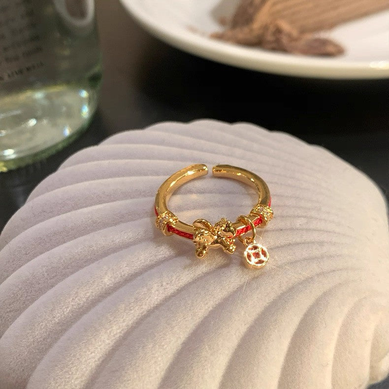 Wholesale Trendy Flower Ring Enamel Alloy Electroplated Fashion Jewelry Accessory for Boutique Resale