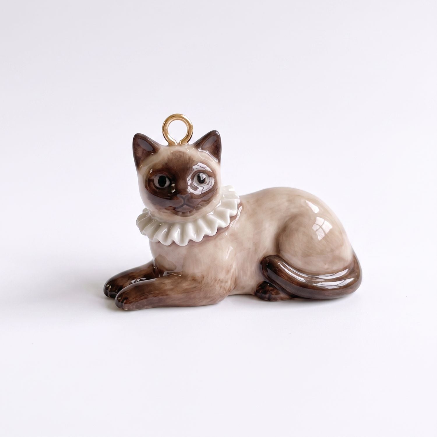 Wholesale Retro cute cat pendant lace f sleeping cat Siamese orange cat kitten pendant DIY necklace jewelry accessories