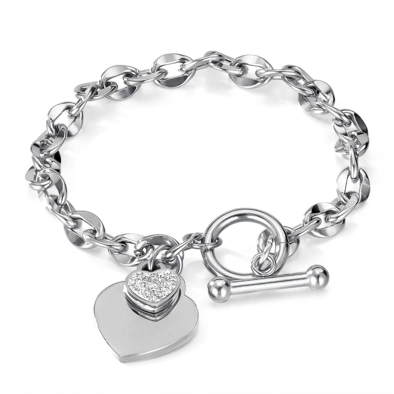 Wholesale Love Titanium Steel OT Buckle Bracelet ACC-BT-OPK007