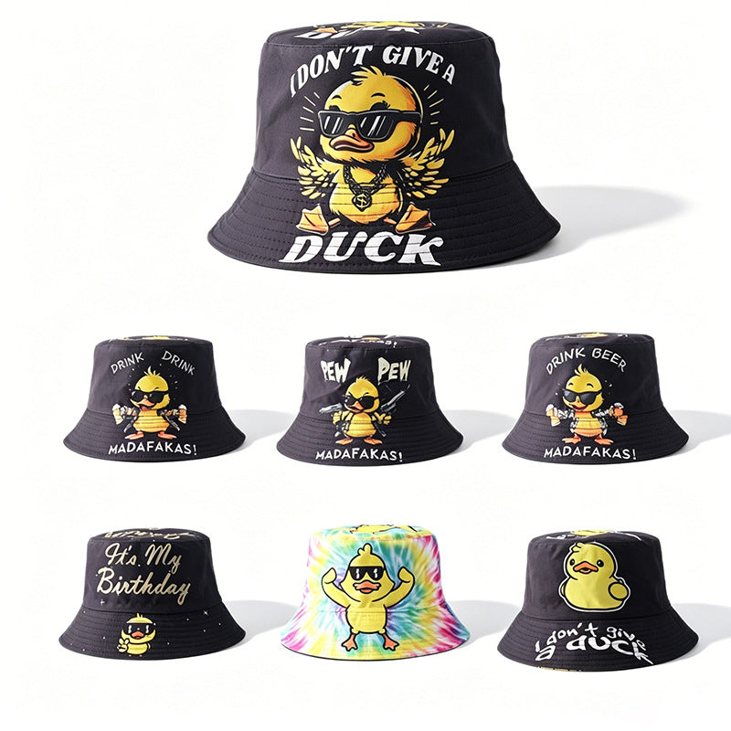 Wholesale Digital Print Yellow Duck Bucket Hat Fashion Party Accessory Gift