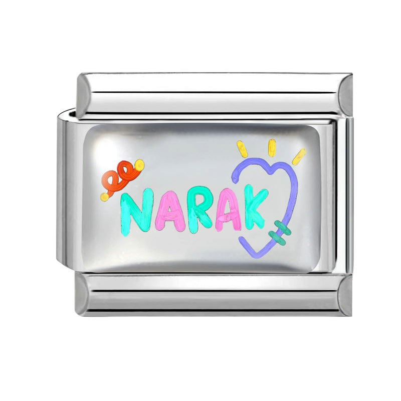 Wholesale 9mm Italian Charm Starter Bracelets DIY Cute Cartoon Stainless Steel Composable Bracelet