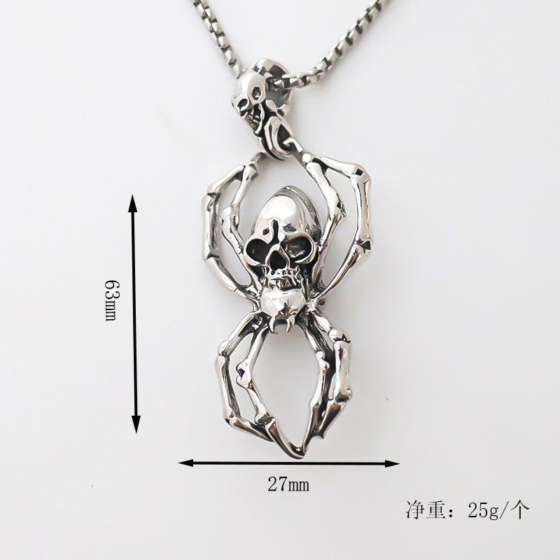 Wholesale  Skull alloy pendant  necklace clavicle chain
