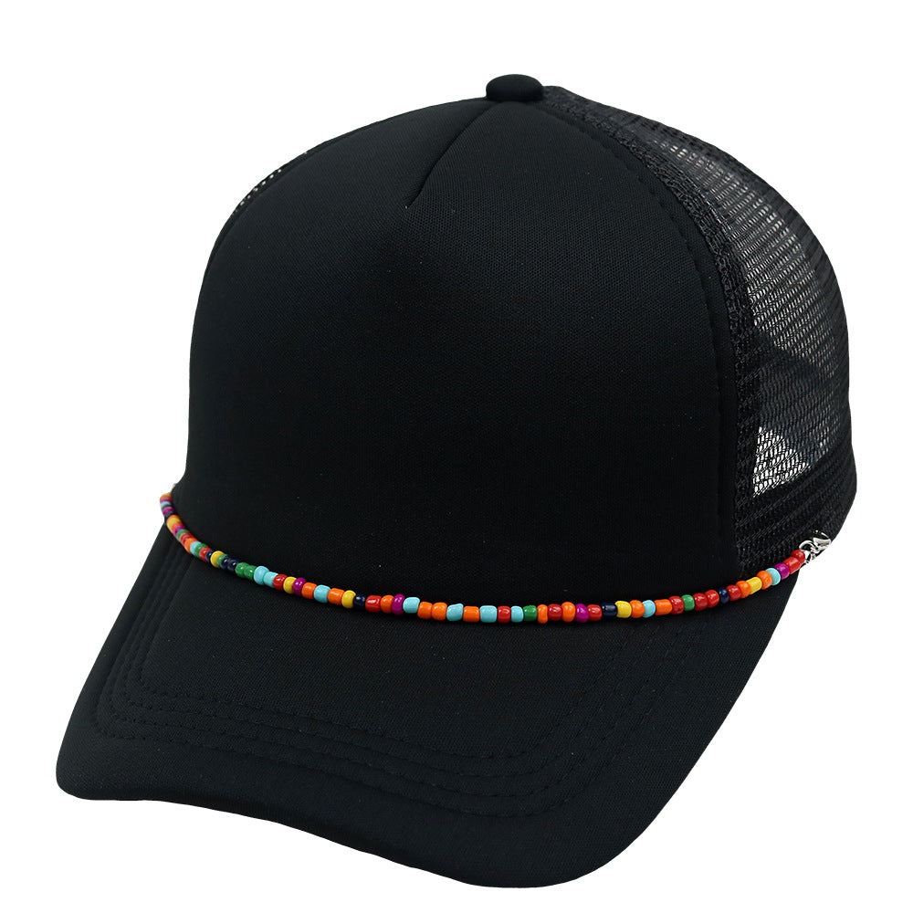 Wholesale Colorful Chain Trucker Cap Mesh Cap Baseball Cap ACC-HT-HaiPu019
