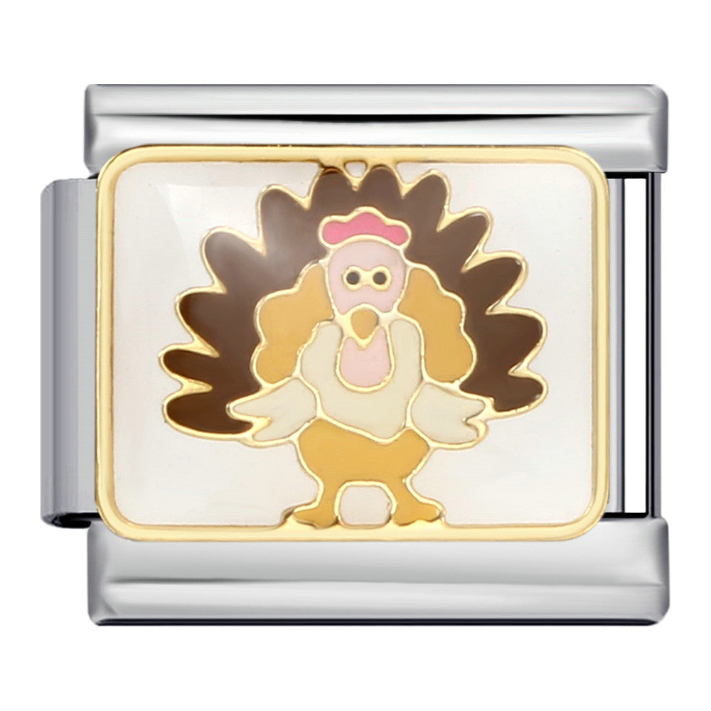 Wholesale Italian Charm Bracelet 9mm DIY Splicing Removable Thanksgiving Elements Stainless Steel Composable Bracelet