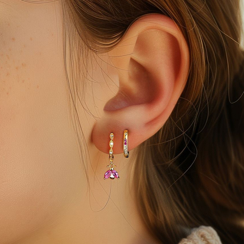 Wholesale S925 sterling silver light luxury diamond cross earrings