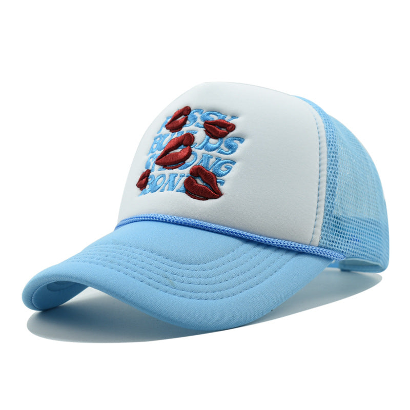 Wholesale  Letter Embroidered Cap Sunscreen Trucker Cap Baseball Cap