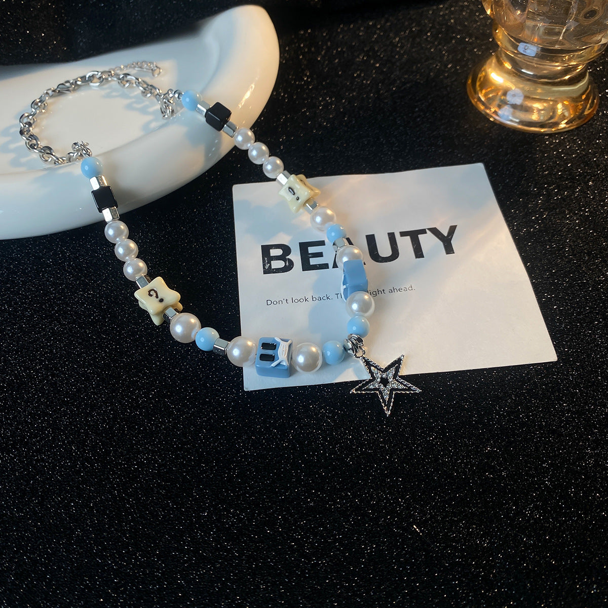 Wholesale Double Layer Splicing Necklace Titanium Steel Sweater Chain Long Necklace ACC-NE-NS003