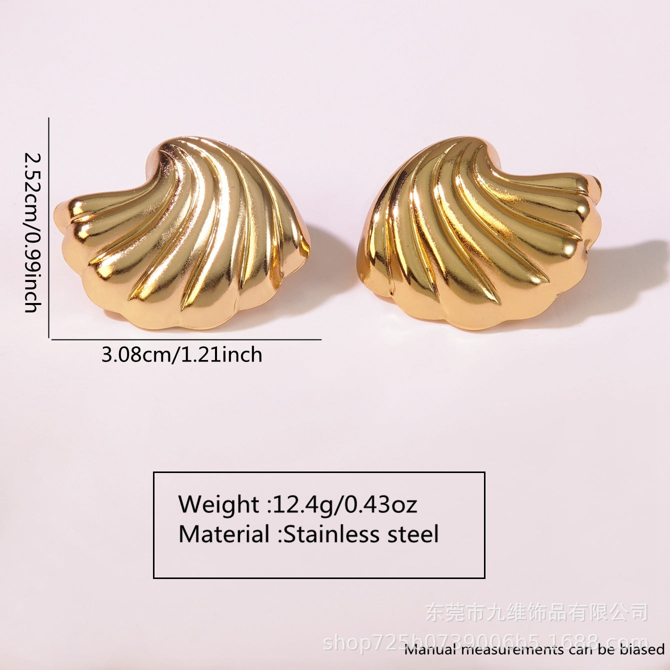 Wholesale light luxury  exaggerated earrings geometric stainless steelearrings