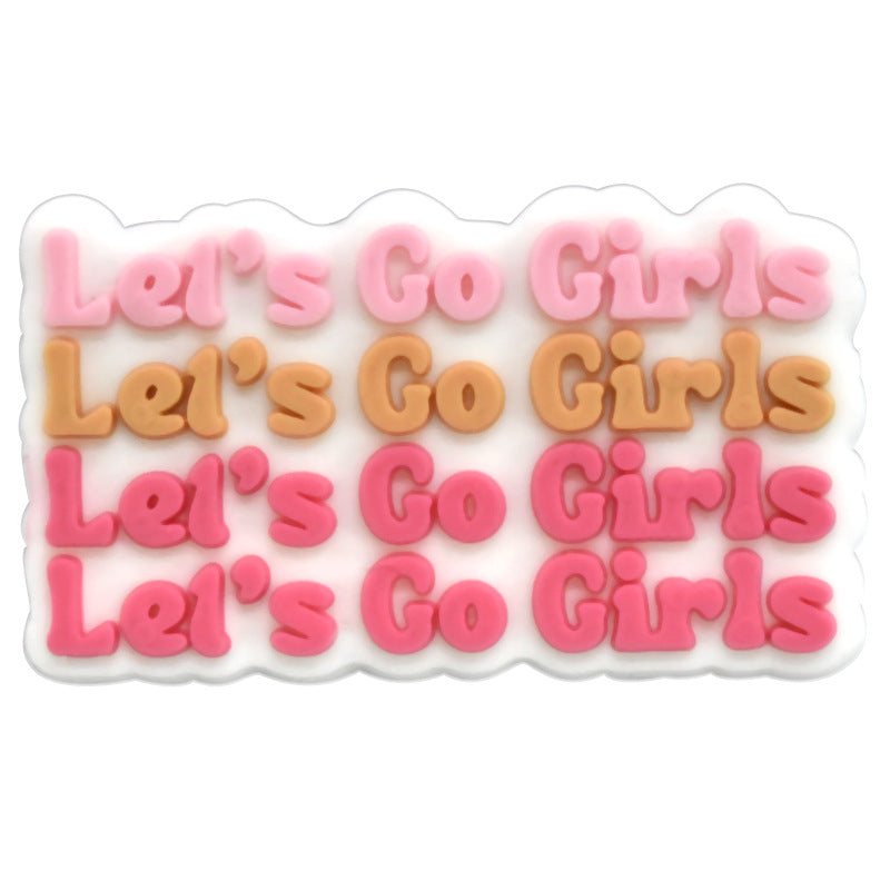 Wholesale 100pcs Random Pink Denim Shoes Accessories Shoes Charms