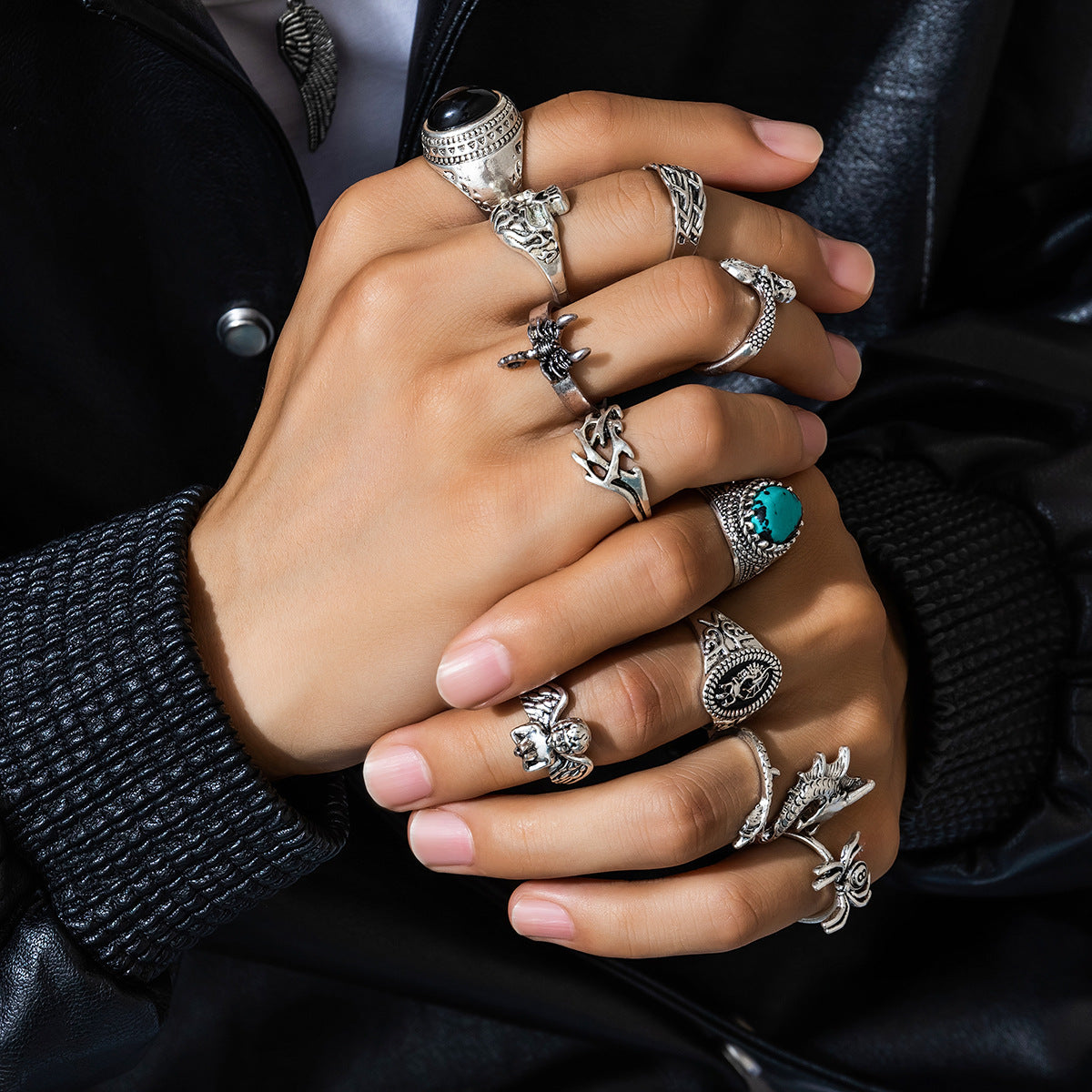Wholesale Geometric Irregular Zinc Alloy Ring Fashion Accessory Gift Boutique Resale