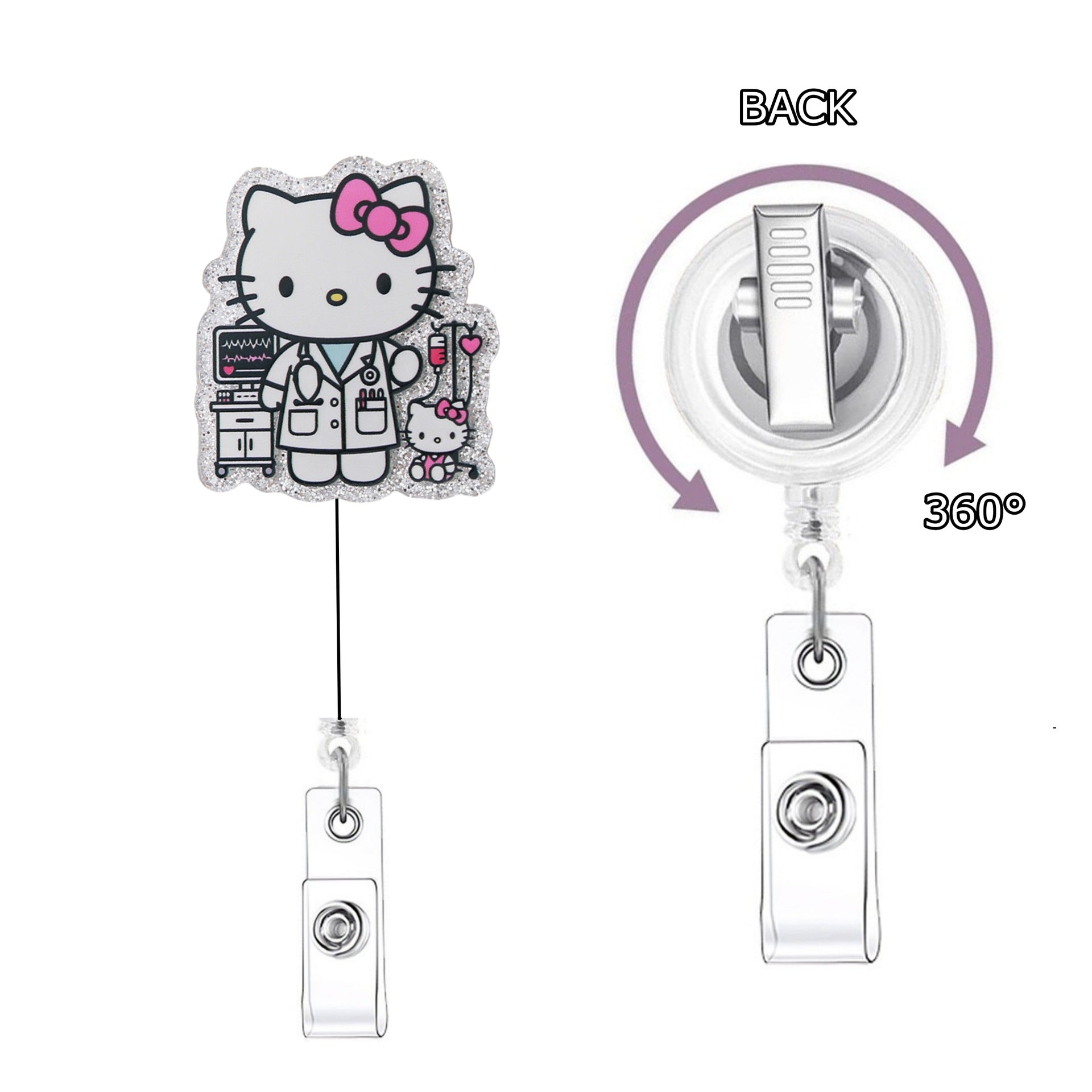 Wholesale Cute Cartoon Cat Badge Reels Keychains ACCVIP