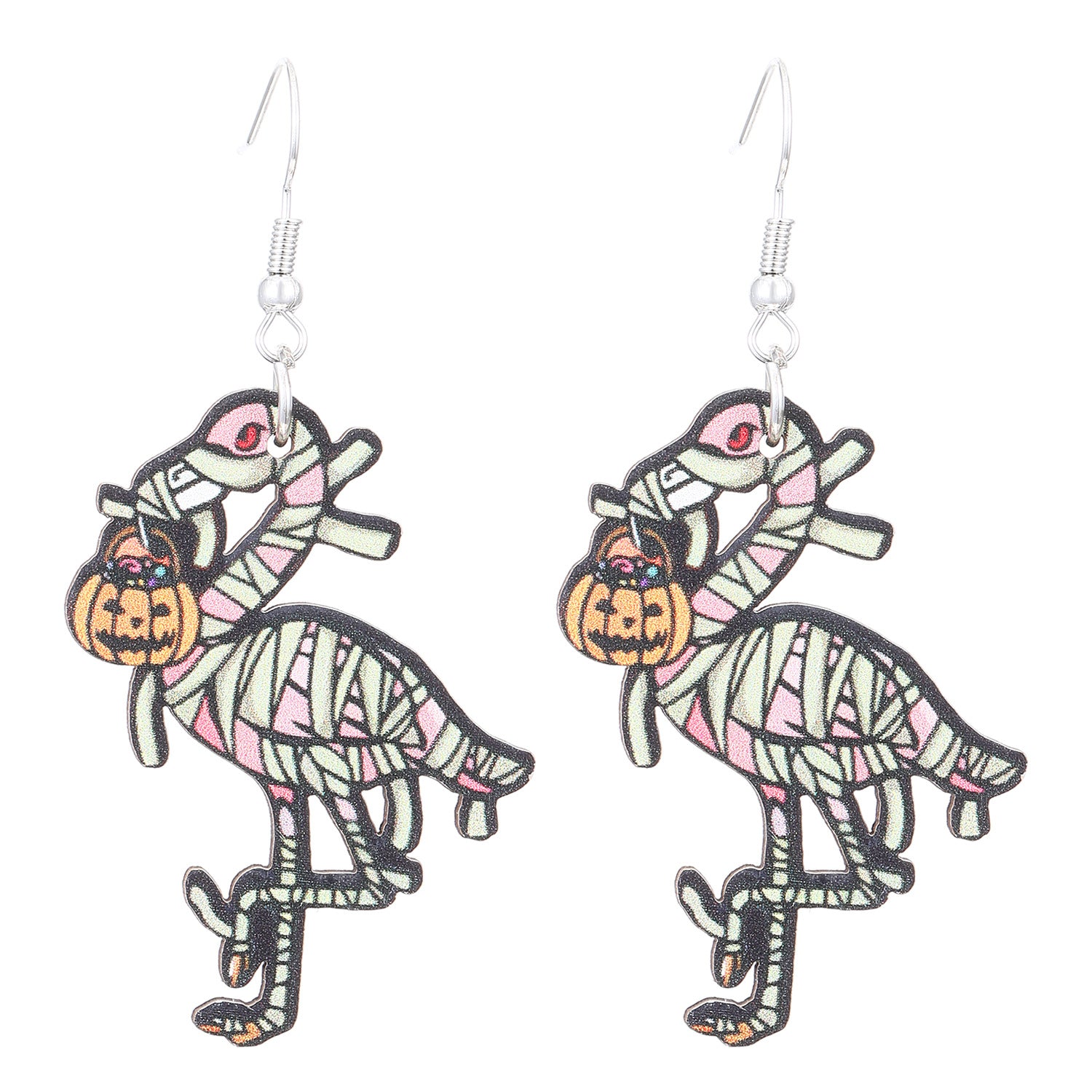 Wholesale Wooden  Gothic Earrings with Skeleton Pumpkin Ghost Pendants – Party Wear