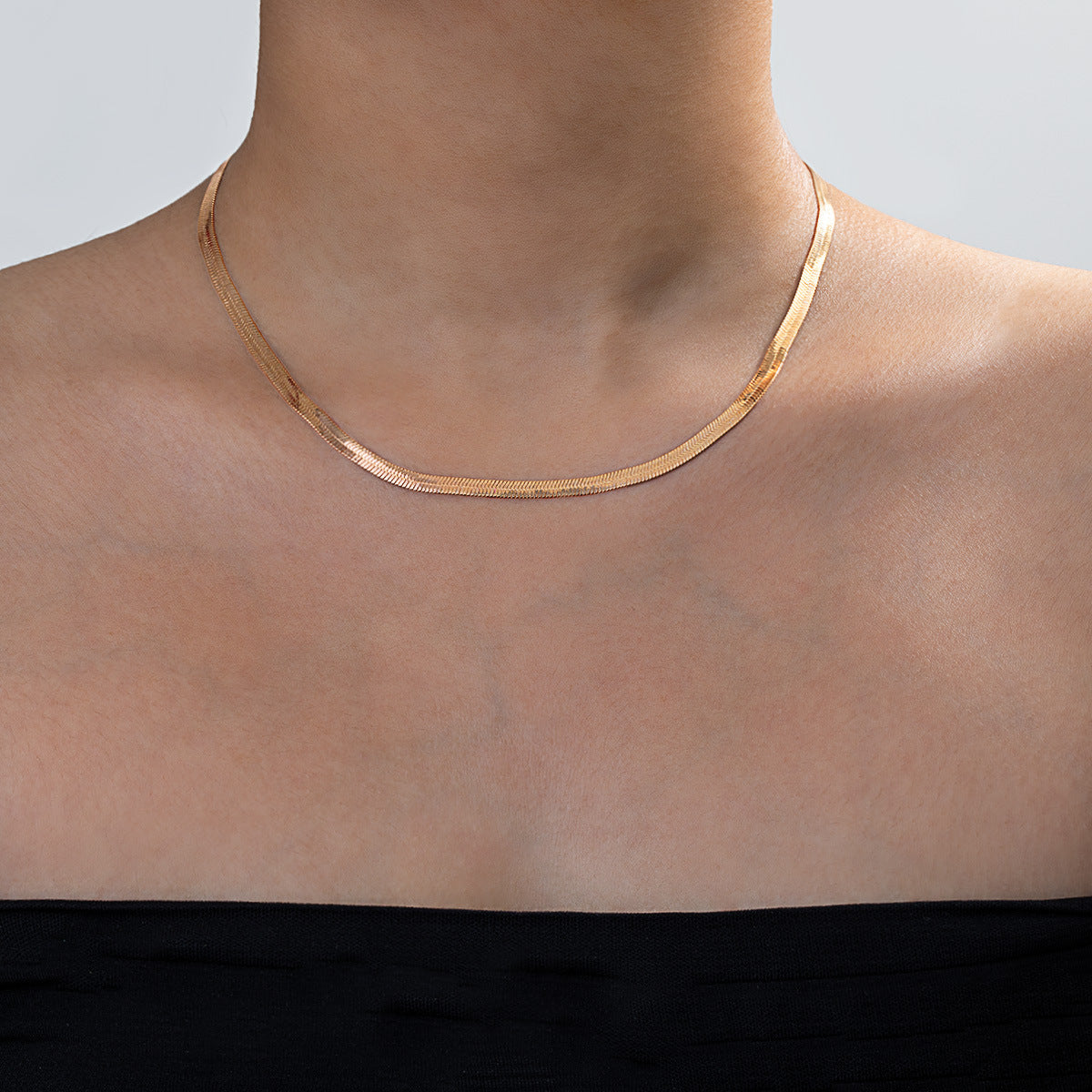 Wholesale minimalist  cross pendant paperclip chain adjustable necklace