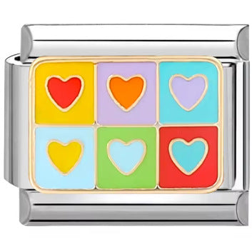 Wholesale 10pcs Italian Charm Bracelet 9mm DIY Splicing Removable Flower Round Gem Element Stainless Steel Composable Bracelet