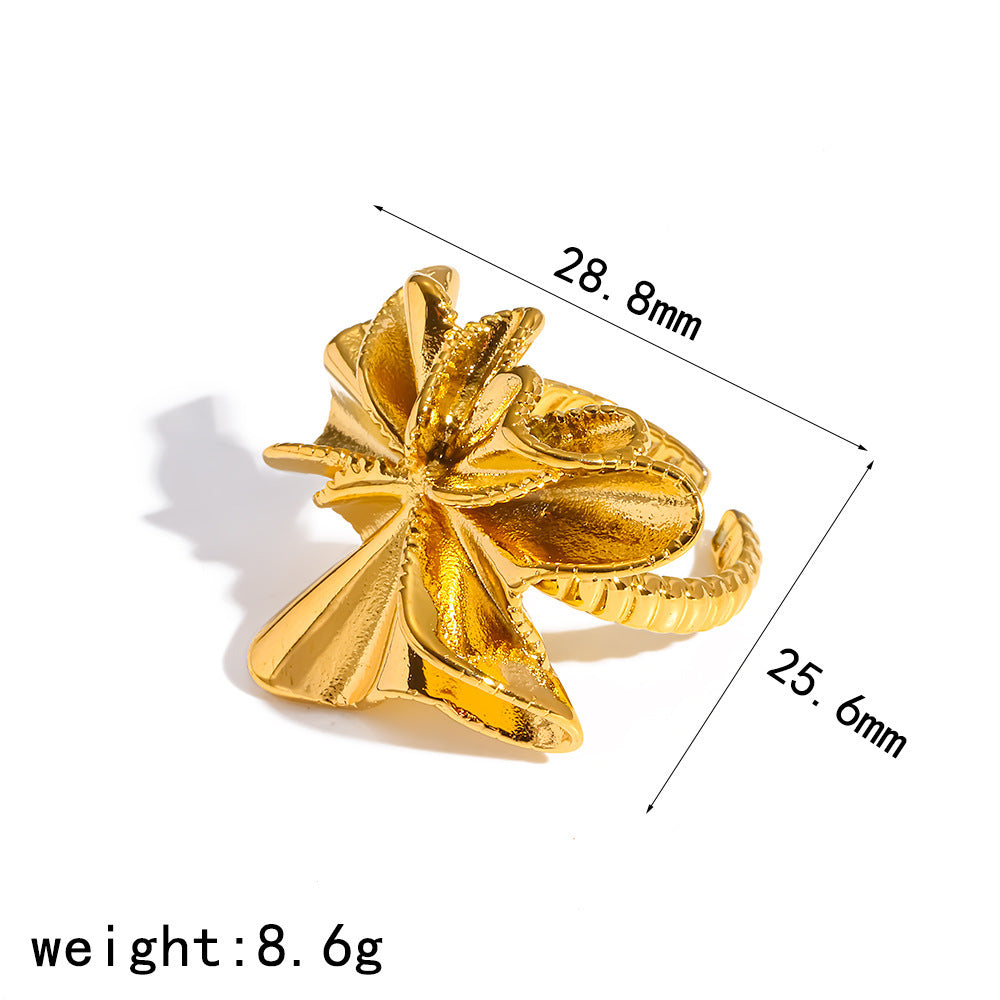 Wholesale Stainless steel ring niche and high-end sense fireworks