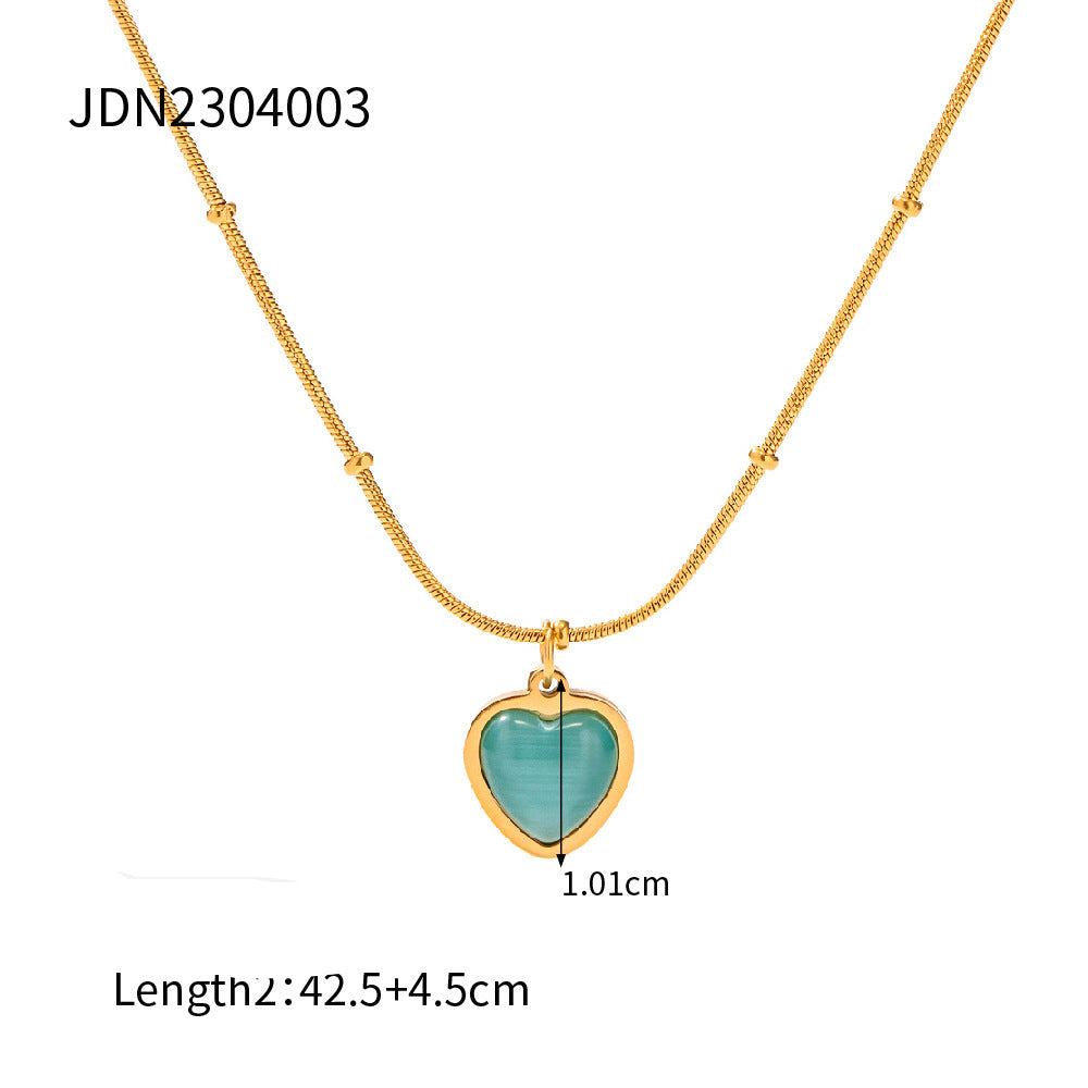 Wholesale stainless steel love necklace high-grade pendant clavicle chain