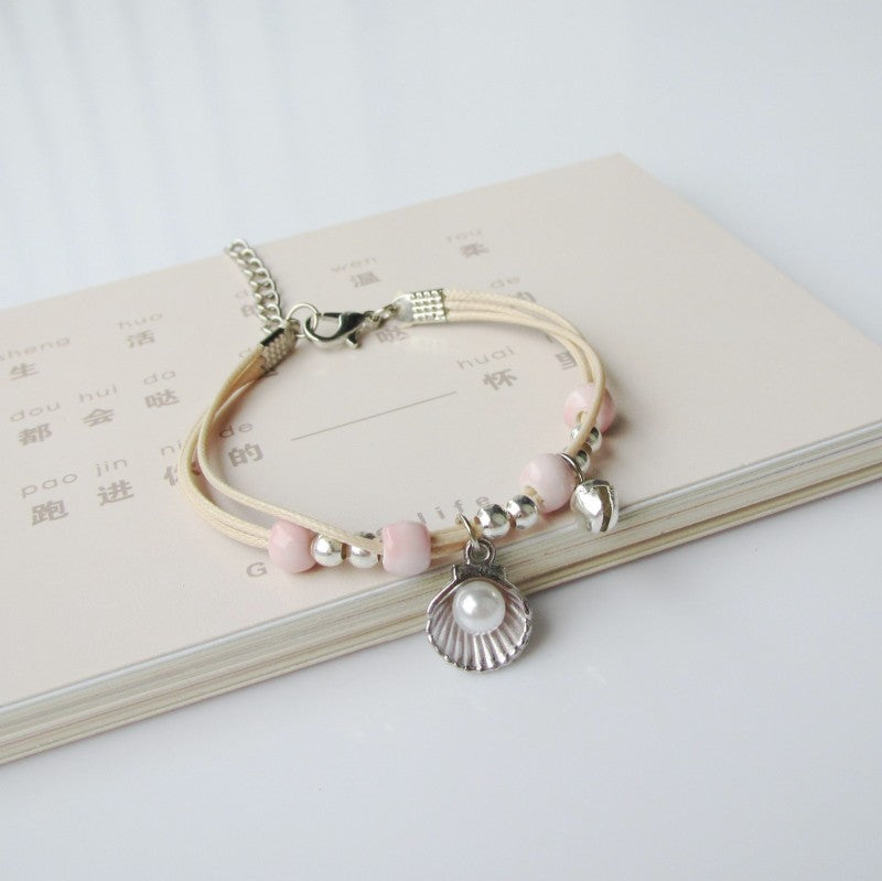 Wholesale Cute cartoon starfish shell bracelet