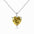 Wholesale S925 Sterling Silver Love Heart-shaped Pendant Heart-shaped Zircon Color Treasure Necklace