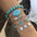 Wholesale Bohemian Turquoise Leaf Bracelet Set