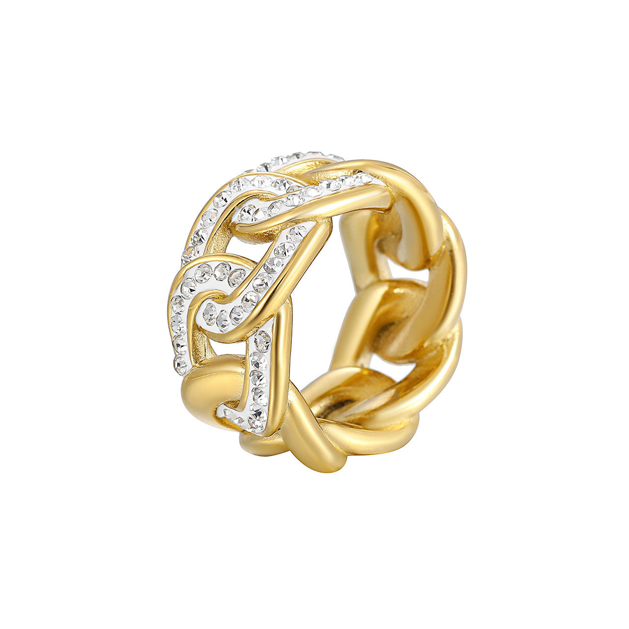 Wholesale Titanium Steel Cuban Link Ring
