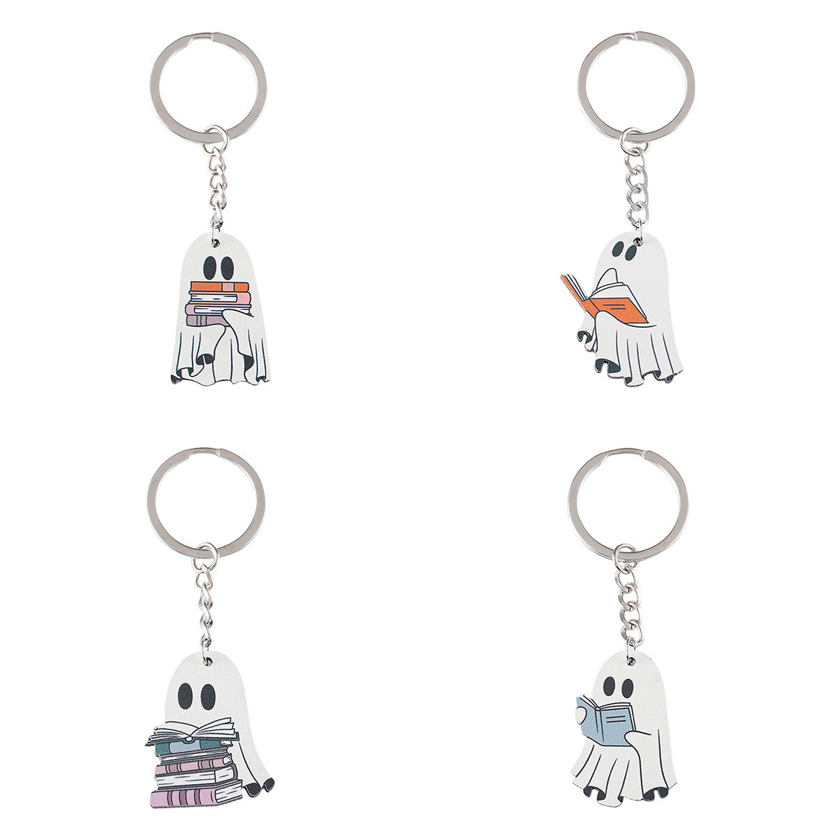 Wholesale  Book Ghost Hanging Ornaments Keychain