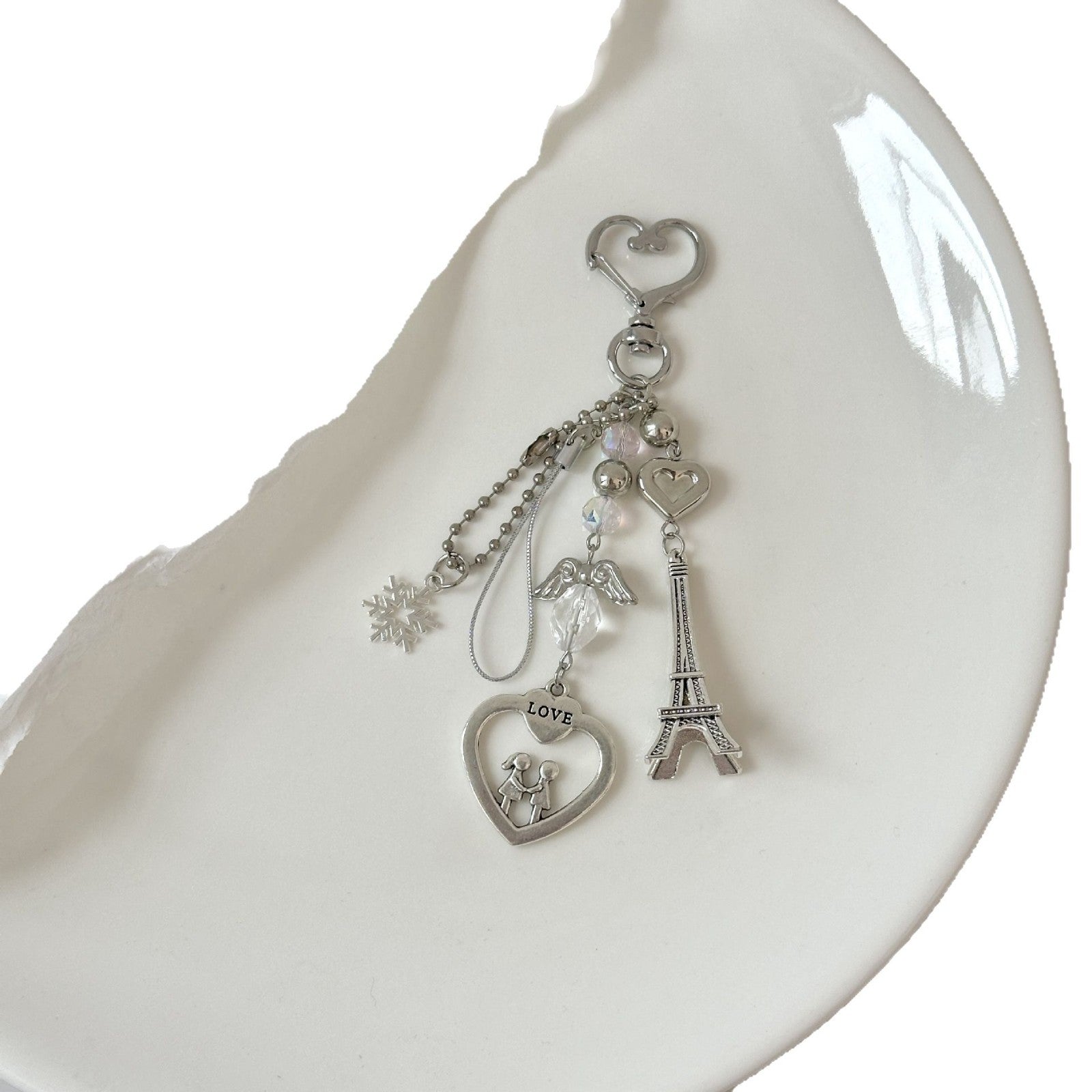 Wholesale  Peach Heart Keychain