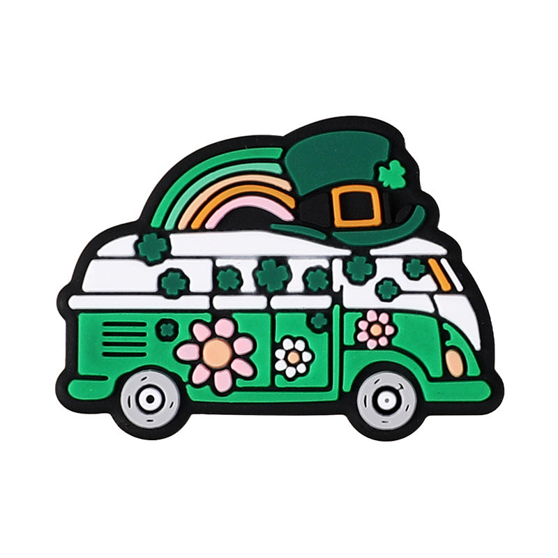 Wholesale 20pcs St. Patrick's Day Four Leaf Clover Focal Beads DIY Bead Accessories ACC-BDS-RongFa059