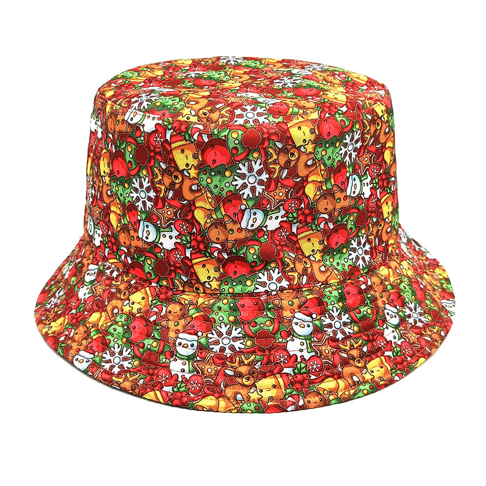 Wholesale Christmas Deer Snowflake Bucket Hat ACC-HT-ShunMa019