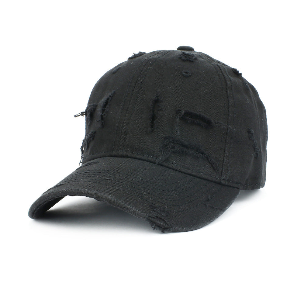Wholesale Vintage Ripped Striped Cotton Baseball Cap ACC-HT-RongZhao025