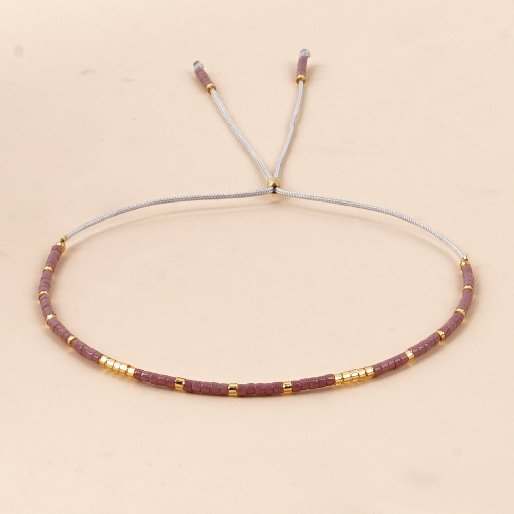 Bracelet perlé naturel de style bohème en gros