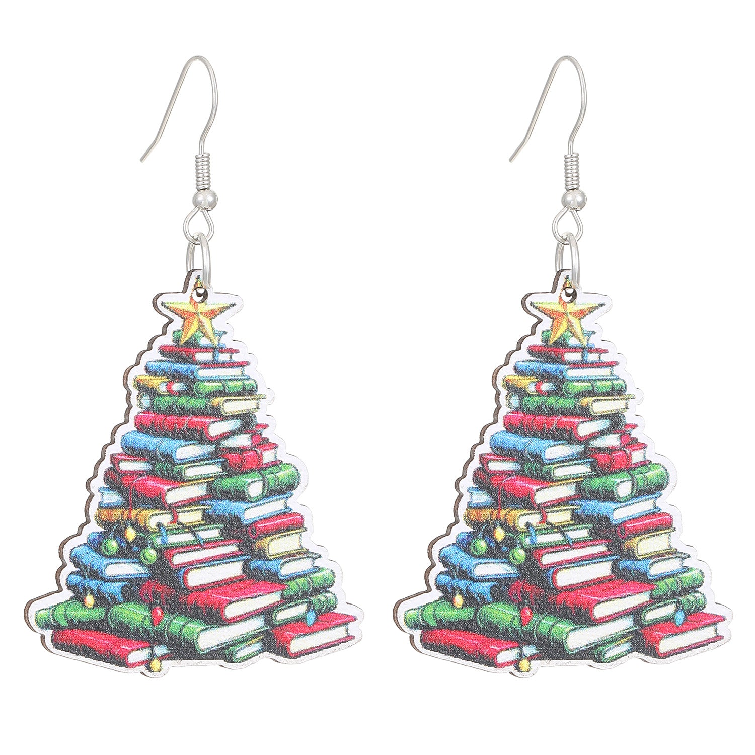 Wholesale  Ballet Dancing Cat Wood Earrings