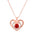 Wholesale  love butterfly necklace women's hollow heart-shaped letter l love you clavicle chain