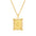Wholesale letter necklace creative square stainless steel necklace